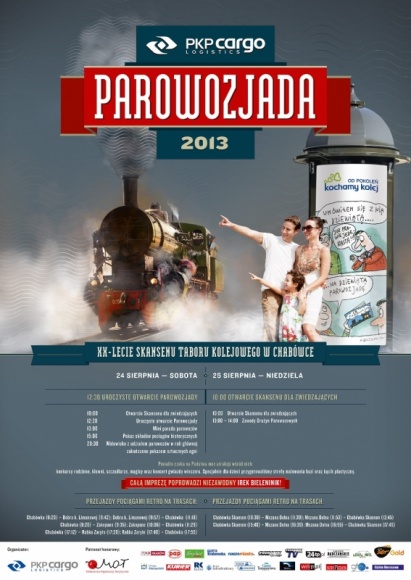 Siedem parowozów w Chabówce BIZNES, Kultura - Parowozjada w Chabówce, którą organizuje PKP CARGO to rodzinna impreza, którą PKP CARGO przygotowuje nie tylko dla miłośników kolei, ale także dla osób które szukają dobrej zabawy w ostatni wakacyjny weekend.