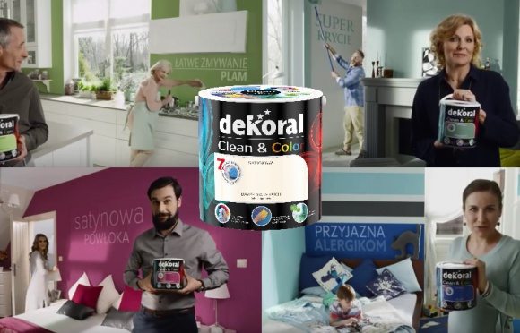 Dekoral rusza z wiosenną kampanią reklamową BIZNES, Konsument - Już od kwietnia na ekranach naszych telewizorów zobaczymy reklamę Dekoral. Jej hasło przewodnie brzmi: Różne potrzeby, jedno rozwiązanie Dekoral Clean & Color.