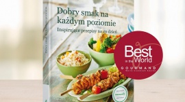 Polska książka kulinarna w gronie najlepszych na świecie BIZNES, Kultura - Książka „Dobry smak na każdym poziomie” z przepisami na Thermomix® otrzymała nagrodę w najważniejszym, międzynarodowym konkursie literatury kulinarnej – Gourmand World Cookbook Awards.