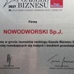 Nowodworski Sp. j. z tytułem Gazeli Biznesu 2017