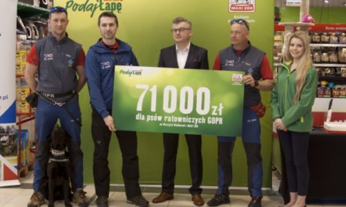 Finał 3. edycji akcji „Podaj Łapę”. W tym roku Maxi Zoo wspiera Fundację GOPR