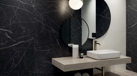 Artstone. Elegancja czarnego marmuru w nowej kolekcji Ceramiki Paradyż BIZNES, Kultura - Od lat gości we wnętrzach światowych metropolii, nadaje niepowtarzalnego charakteru i idealnie współgra z wieloma materiałami dekoracyjnymi. To właśnie ponadczasowy kamień stanowi motyw przewodni najnowszych kolekcji setu Home of Stone od Ceramiki Paradyż.
